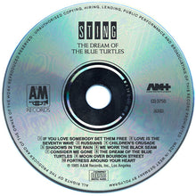 Laden Sie das Bild in den Galerie-Viewer, Sting : The Dream Of The Blue Turtles (CD, Album)
