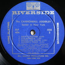 Laden Sie das Bild in den Galerie-Viewer, The Cannonball Adderley Sextet* : In New York (LP, Album, Mono, Dee)
