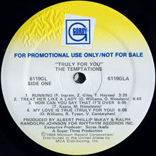 Laden Sie das Bild in den Galerie-Viewer, The Temptations : Truly For You (LP, Album, Promo, Sup)
