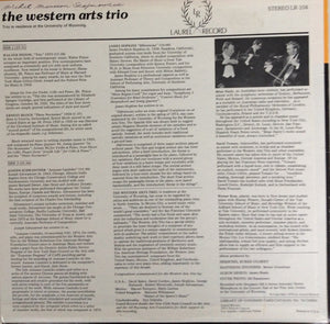 The Western Arts Trio : Performs Walter Piston, Ernest Bloch, Joseph Schwantner, James Hopkins (LP)