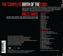 Charger l'image dans la galerie, Miles Davis : The Complete Birth Of The Cool (CD, Album, Comp, RE, RM)
