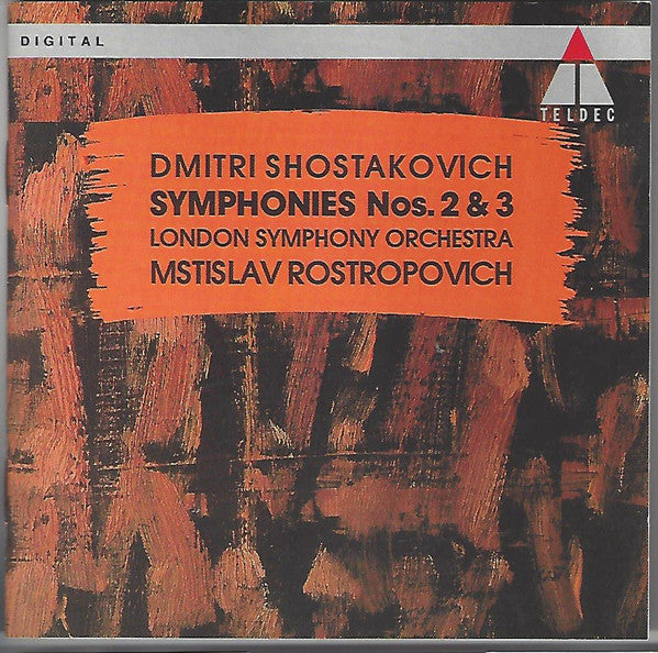Dmitri Shostakovich - London Symphony Orchestra, Mstislav Rostropovich : Symphonies Nos. 2 & 3 (CD, Album, Club, RE)