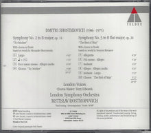Charger l&#39;image dans la galerie, Dmitri Shostakovich - London Symphony Orchestra, Mstislav Rostropovich : Symphonies Nos. 2 &amp; 3 (CD, Album, Club, RE)

