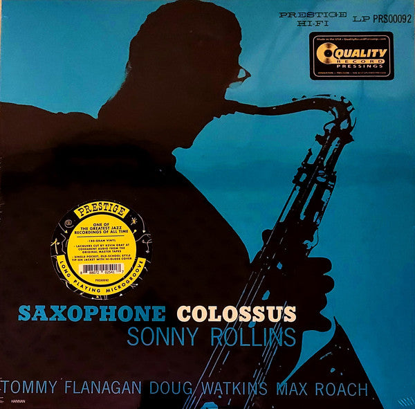 Sonny Rollins : Saxophone Colossus (LP, Album, Mono, RE, 180)