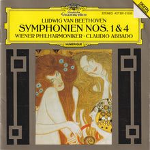 Load image into Gallery viewer, Ludwig van Beethoven, Wiener Philharmoniker, Claudio Abbado : Symphonien Nos. 1 &amp; 4 (CD, Album)
