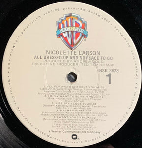 Nicolette Larson : All Dressed Up & No Place To Go (LP, Album, Jac)