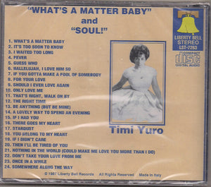 Timi Yuro : What's A Matter Baby / Soul! (CD, Comp)