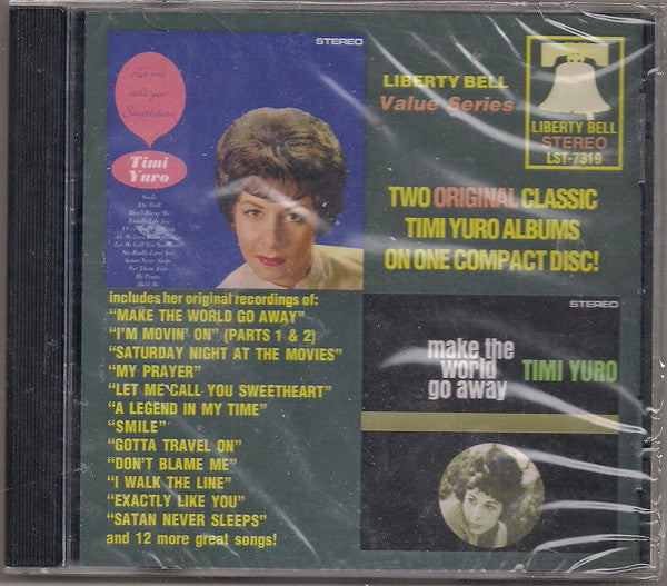 Timi Yuro : Let Me Call You Sweetheart & Make The World Go Away (CD, Comp)