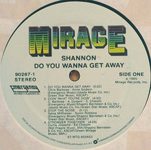 Load image into Gallery viewer, Shannon : Do You Wanna Get Away (LP, Album)
