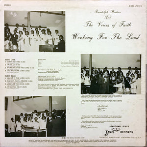 Randolph Watson And The Voices Of Faith* : Working For The Lord (LP, Album, Promo)