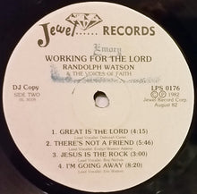 Load image into Gallery viewer, Randolph Watson And The Voices Of Faith* : Working For The Lord (LP, Album, Promo)
