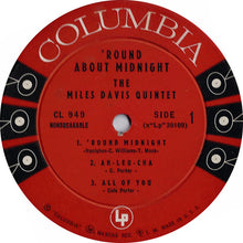 Charger l'image dans la galerie, Miles Davis : 'Round About Midnight (LP, Album, Mono)
