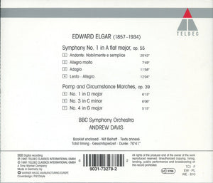 Elgar* - BBC Symphony Orchestra, Andrew Davis : Symphony No.1 - Pomp And Circumstance Marches 1, 3 & 4 (CD, Album)