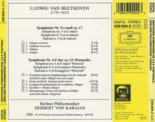 Load image into Gallery viewer, Ludwig van Beethoven, Berliner Philharmoniker, Herbert von Karajan : Symphonien Nos. 5 &amp; 6 »Pastorale« (CD, Album, RE, RM, PMD)
