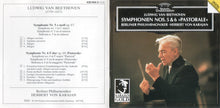 Load image into Gallery viewer, Ludwig van Beethoven, Berliner Philharmoniker, Herbert von Karajan : Symphonien Nos. 5 &amp; 6 »Pastorale« (CD, Album, RE, RM, PMD)
