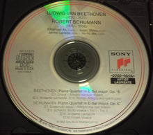 Load image into Gallery viewer, Beethoven*, Schumann* • Jaime Laredo, Isaac Stern, Yo-Yo Ma, Emanuel Ax : Beethoven • Schumann: Piano Quartets (CD, Album, RP)
