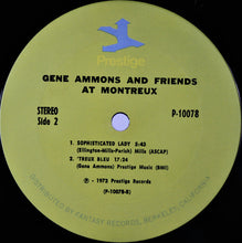 Charger l&#39;image dans la galerie, Gene Ammons : Gene Ammons And Friends At Montreux (LP, Album, Ter)
