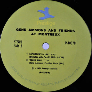 Gene Ammons : Gene Ammons And Friends At Montreux (LP, Album, Ter)