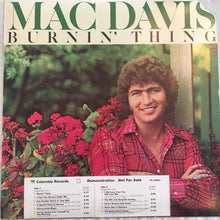 Load image into Gallery viewer, Mac Davis : Burnin' Thing (LP, Promo)
