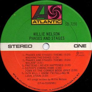 Willie Nelson : Phases And Stages (LP, Album, PRC)