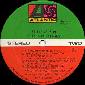 Willie Nelson : Phases And Stages (LP, Album, PRC)