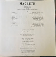 Charger l&#39;image dans la galerie, Giuseppe Verdi - Sherrill Milnes, Fiorenza Cossotto, José Carreras, Ruggero Raimondi, Riccardo Muti, The Ambrosian Opera Chorus : Macbeth (3xLP)
