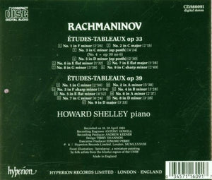 Rachmaninov* / Howard Shelley : Études-Tableaux, Op 33 ; Etudes-Tableaux, Op 39 (CD, Album, Emp)