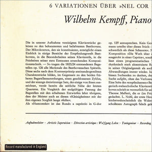 Beethoven*, Wilhelm Kempff : Bagatelles (LP, RP)