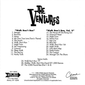 The Ventures : Walk Don't Run / Walk Don't Run, Vol. 2 (CD, Comp)