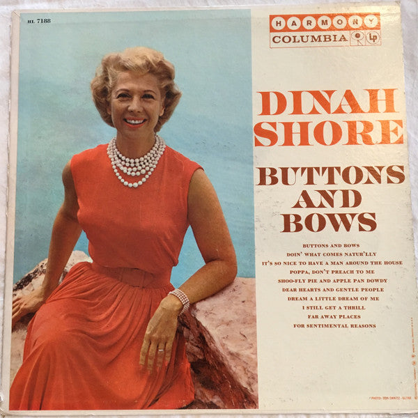 Dinah Shore : Buttons And Bows (LP, Album, Mono)