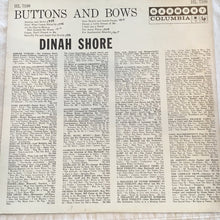 Load image into Gallery viewer, Dinah Shore : Buttons And Bows (LP, Album, Mono)
