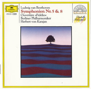 Ludwig van Beethoven, Herbert von Karajan, Berliner Philharmoniker : Symphonien Nr. 5 & 8 / Ouvertüre "Fidelio" (CD, Comp, RE, RM)