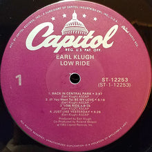 Charger l'image dans la galerie, Earl Klugh : Low Ride (LP, Album, Win)
