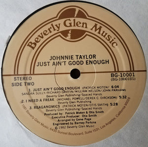 Johnnie Taylor : Just Ain't Good Enough (LP, Album)