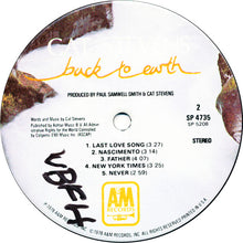 Laden Sie das Bild in den Galerie-Viewer, Cat Stevens : Back To Earth (LP, Album, Ter)
