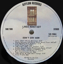 Load image into Gallery viewer, Linda Ronstadt : Don't Cry Now (LP, Album, San)
