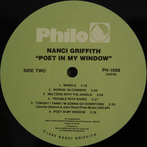 Nanci Griffith : Poet In My Window (LP, Album, RE)