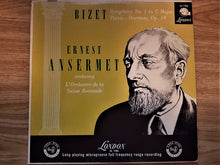 Load image into Gallery viewer, Bizet*, Ernest Ansermet Conducting L&#39;Orchestre De La Suisse Romande : Symphony No. 1 In C Major / Patrie - Overture, Op. 19 (LP, Mono)
