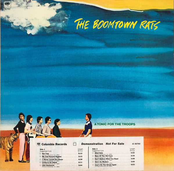 The Boomtown Rats : A Tonic For The Troops (LP, Album, Promo, Ter)