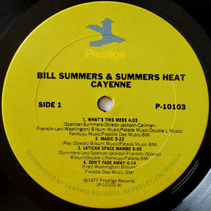Bill Summers & Summers Heat : Cayenne (LP, Album)
