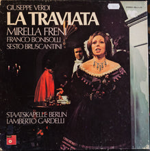 Laden Sie das Bild in den Galerie-Viewer, Giuseppe Verdi, Mirella Freni, Franco Bonisolli, Sesto Bruscantini, Staatskapelle Berlin, Lamberto Gardelli : La Traviata (3xLP + Box)
