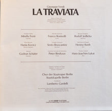 Laden Sie das Bild in den Galerie-Viewer, Giuseppe Verdi, Mirella Freni, Franco Bonisolli, Sesto Bruscantini, Staatskapelle Berlin, Lamberto Gardelli : La Traviata (3xLP + Box)
