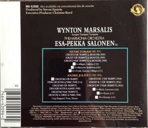 Wynton Marsalis, Tomasi*, Jolivet*, Philharmonia Orchestra, Esa-Pekka Salonen : Concerto For Trumpet And Orchestra / Concerto No. 2 For Trumpet - Concertino For Trumpet, String Orchestra And Piano (CD)