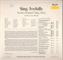 Laden Sie das Bild in den Galerie-Viewer, The Choir Of St Michael&#39;s College, Tenbury Directed By Lucian Nethsingha : Sing Joyfully (LP)
