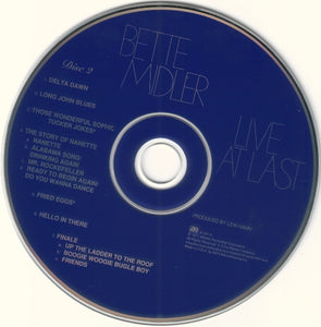 Bette Midler : Live At Last (2xCD, Album, RE)