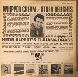 Herb Alpert's Tijuana Brass* : Whipped Cream & Other Delights (LP, Album, RP, Ter)