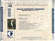 Charger l&#39;image dans la galerie, Bernstein* • Harris* • Copland* — Dallas Symphony Orchestra / Eduardo Mata : An American Panorama (CD)
