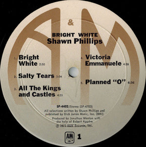 Shawn Phillips (2) : Bright White (LP, Album, Ter)