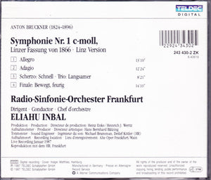 Bruckner* - Radio-Sinfonie-Orchester Frankfurt, Eliahu Inbal : Symphonie Nr. 1 C-Moll (CD, Album)