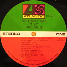 Charger l'image dans la galerie, The J. Geils Band : "Live" Full House (LP, Album, PR )
